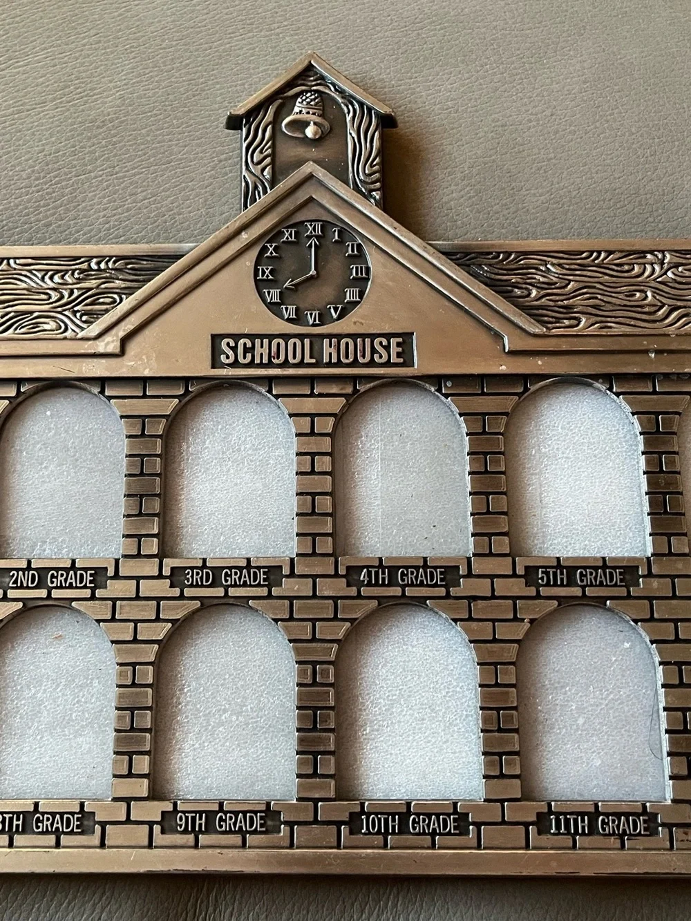 Vintage School House Grade Photo Frame - Bronze Wall Decor